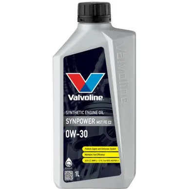 21 901312 VALVOLINE SYNPOWER MST FE C2 0W 30 MOOTTORIOLJY 1L kuva